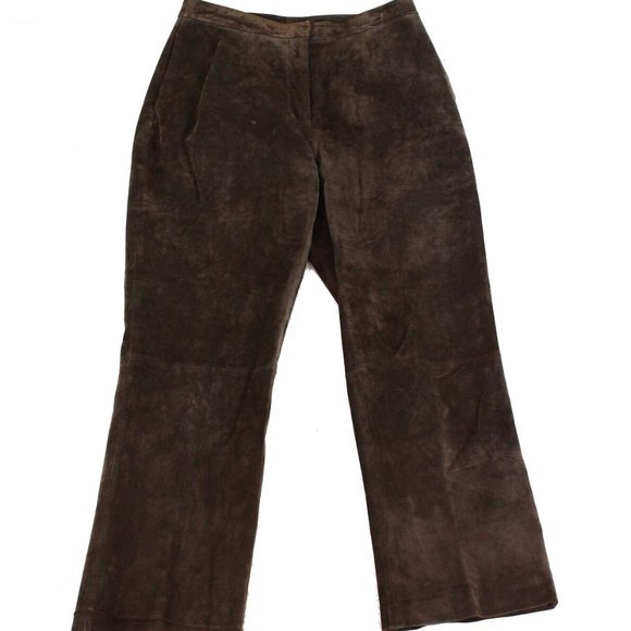 NEW Designer Brand Womens Leather Pants $450 - Picture 1 of 8